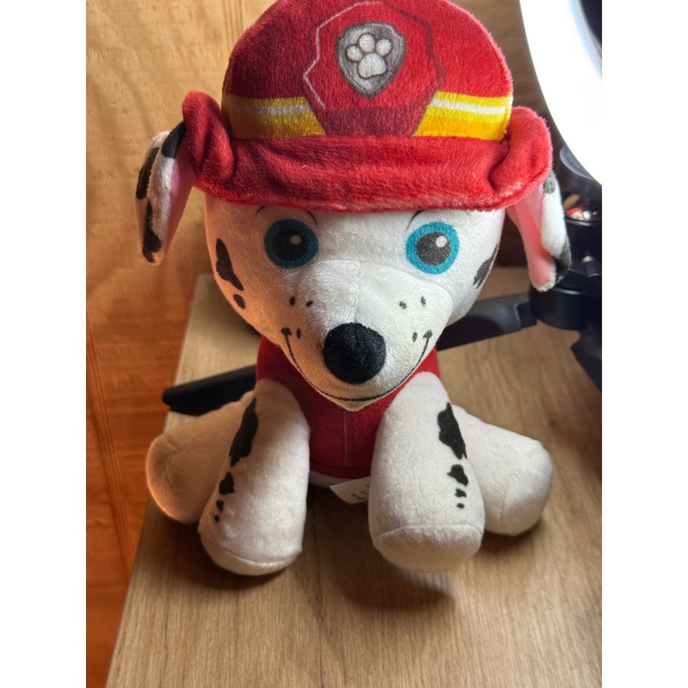 Paw Patrol Marshall Dalmatian Fire Dog Plush Stuffed Animal Red Fireman Hat‎ Toy